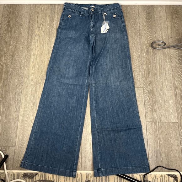 Martin + Osa Denim - NWT Martin + Osa Wide Leg Fashion Blue Jeans Size 27